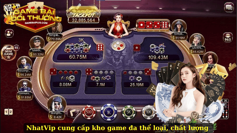 NhatVip cung cấp kho game đa thể loại, chất lượng vượt trội