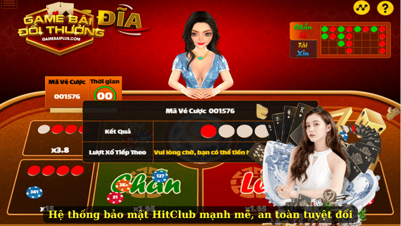 Hệ thống bảo mật HitClub mạnh mẽ, an toàn tuyệt đối