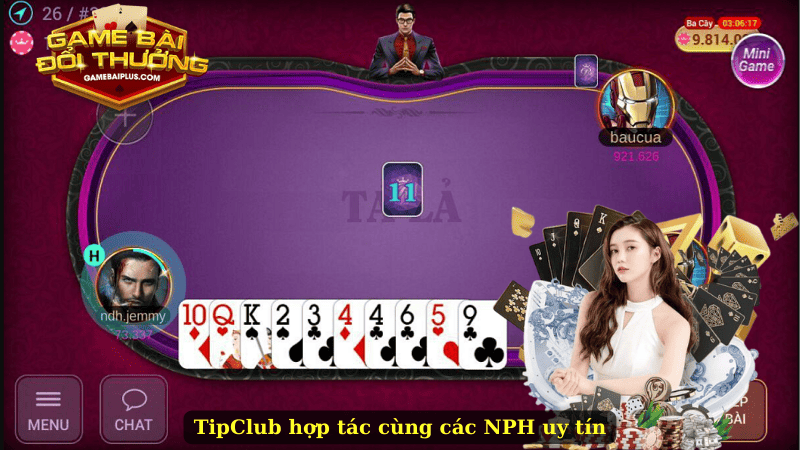 TipClub hợp tác cùng các NPH uy tín